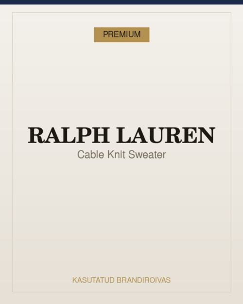 RALPH LAUREN Cable Knit Sweater Polo Ralph Lauren Cable Knit Sweater