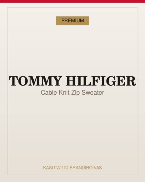 TOMMY HILFIGER Cable Knit Zip Sweater Tommy Hilfiger Cable Knit Zip Sweater